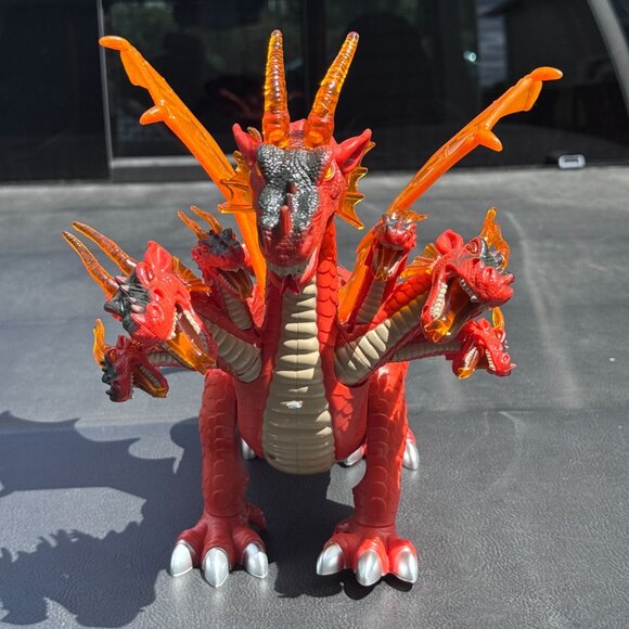 Robotic Walking Multi-Headed Dragon Toy with Sounds Battery Operated - Picture 2 of 7
